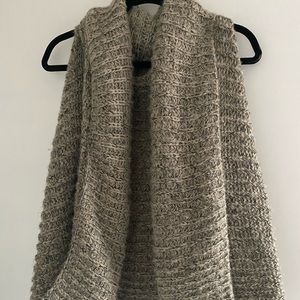 Soft grey knit vest